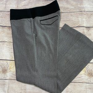 6S Express Editor Pant, Flare Leg, Black/Gray, EUC